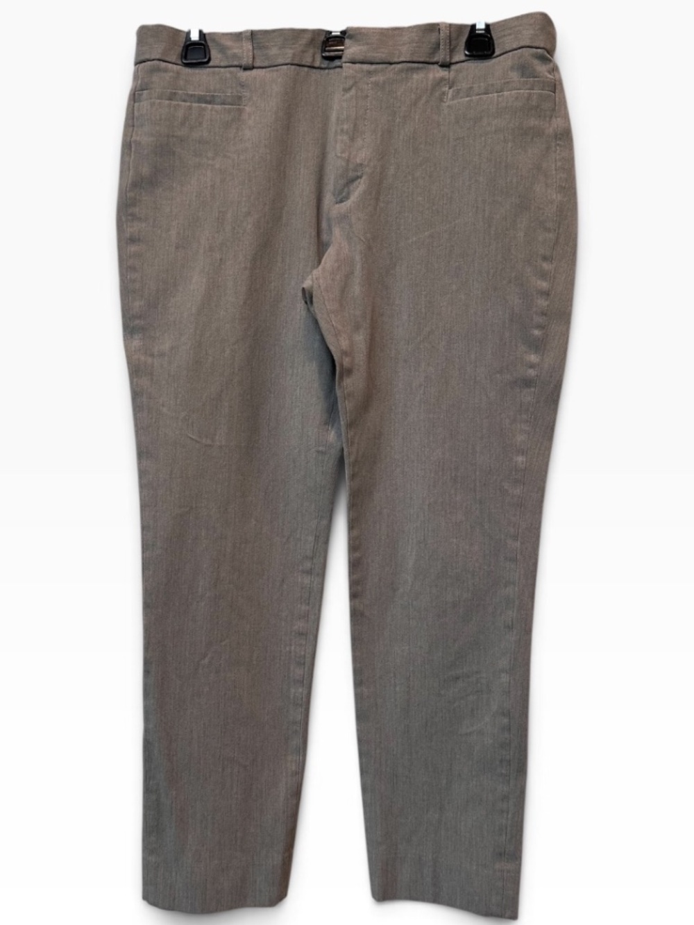 Banana Republic Sloan Slim Ankle Pants Size 12 Heather Gray Stretch Trousers